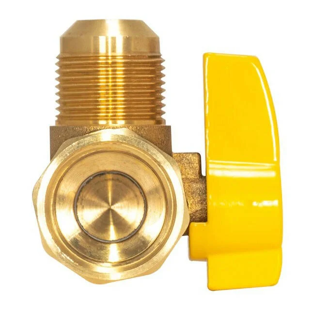 Professionele Kwaliteit Eastman 3/4 . FIB x 5/8 . Flare Angled Messing Gas Ball Valve