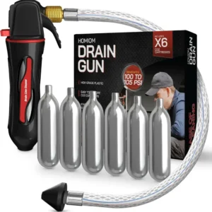 Professionele Kwaliteit Homion Air Conditioner Drain Line Cleaner Soepel Hose - Includes 6 Co2 Cartridges