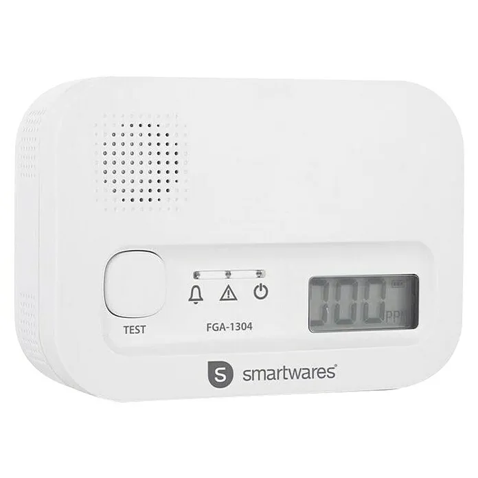 Smartwares Koolmonoxidemelder FGA-13041 - 85 dB | Voldoet aan NEN-norm