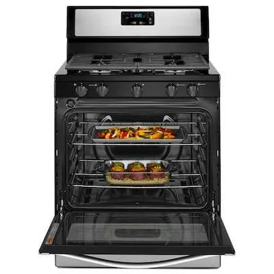 Whirlpool 30 . 5-Burners 5.1-cu ft Freestanding Gas Range Stainless Rvs