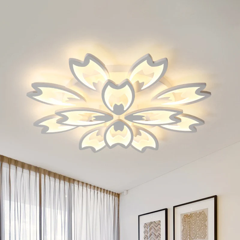Acrylknoppen LED-inbouwlamp Hedendaags 3/5/9-koppig Woonkamerplafond Inbouwlamp warm/wit/natuurlijk zacht