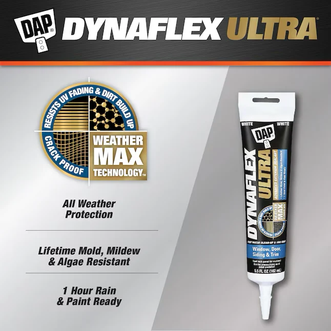 DAP DYNAFLEX ULTRA 5.5-oz Wit Paintable Latex Caulk