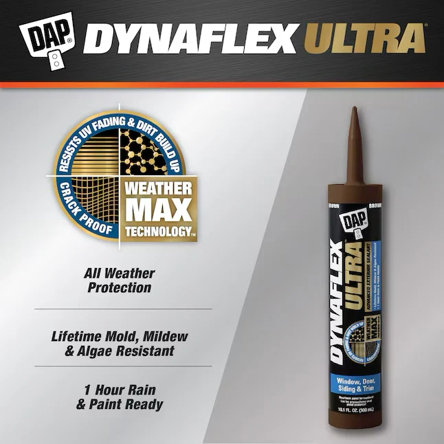 DAP Dynaflex Ultra 10.1-oz Brown Paintable Elastiek Caulk