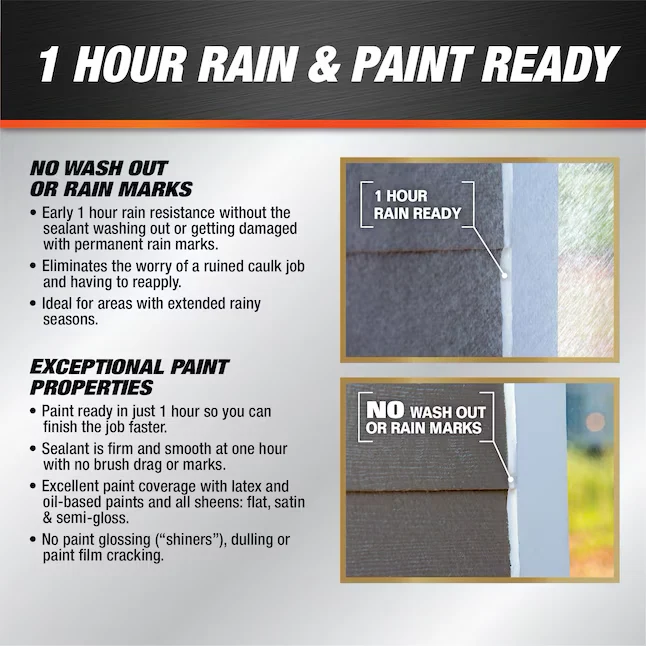 DAP Dynaflex Ultra 10.1-oz Brown Paintable Elastiek Caulk