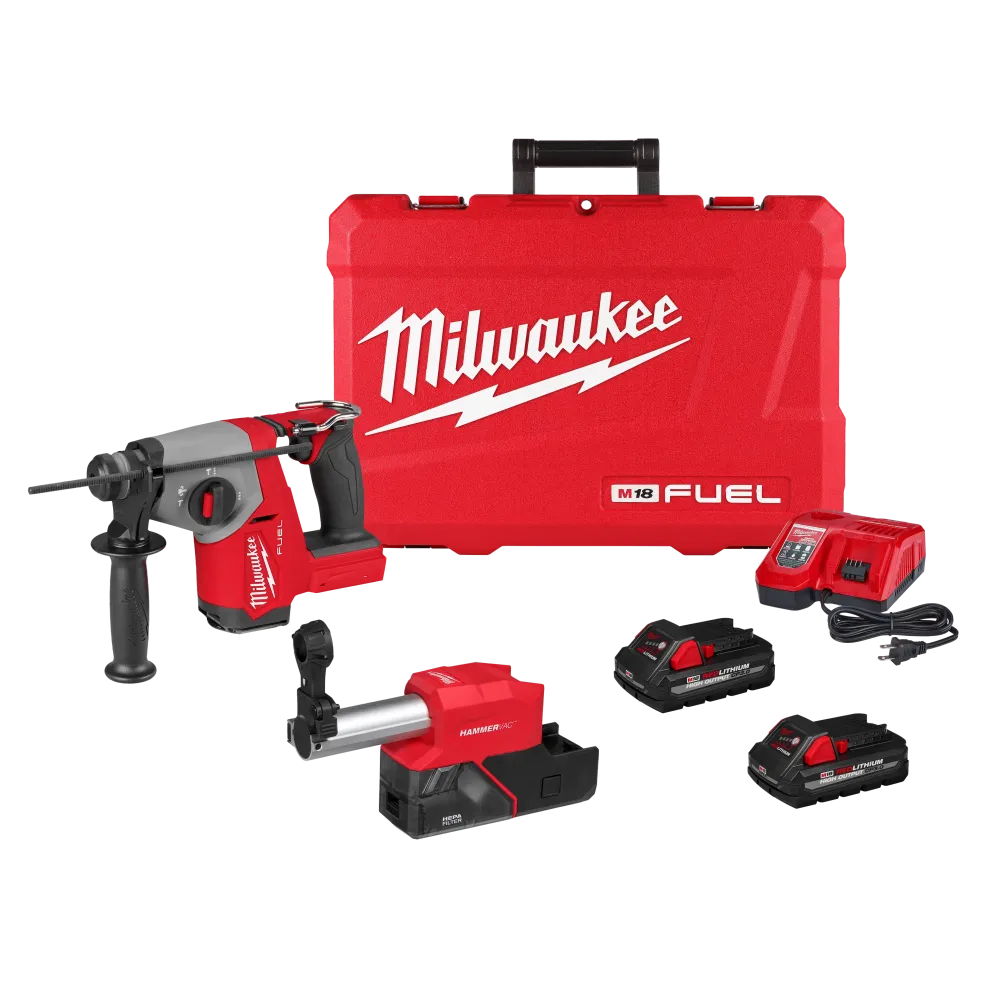 Temperatuurregelbare Soldeerbout M18 FUEL™ 5/8" SDS Plus Rotary Hammer w/ Dust Extractor Kit 2908-22DE