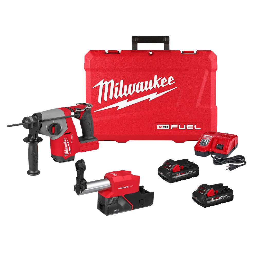 Temperatuurregelbare Soldeerbout M18 FUEL™ 5/8" SDS Plus Rotary Hammer w/ Dust Extractor Kit 2908-22DE