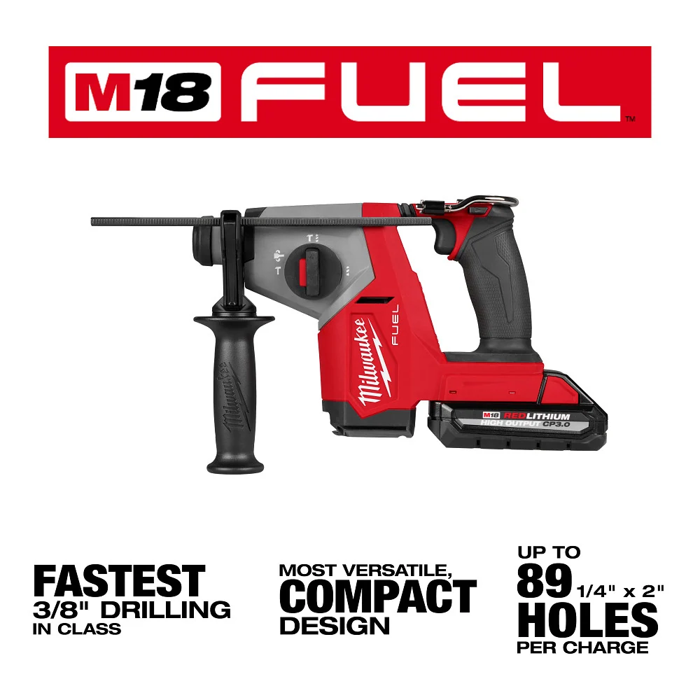 Temperatuurregelbare Soldeerbout M18 FUEL™ 5/8" SDS Plus Rotary Hammer w/ Dust Extractor Kit 2908-22DE