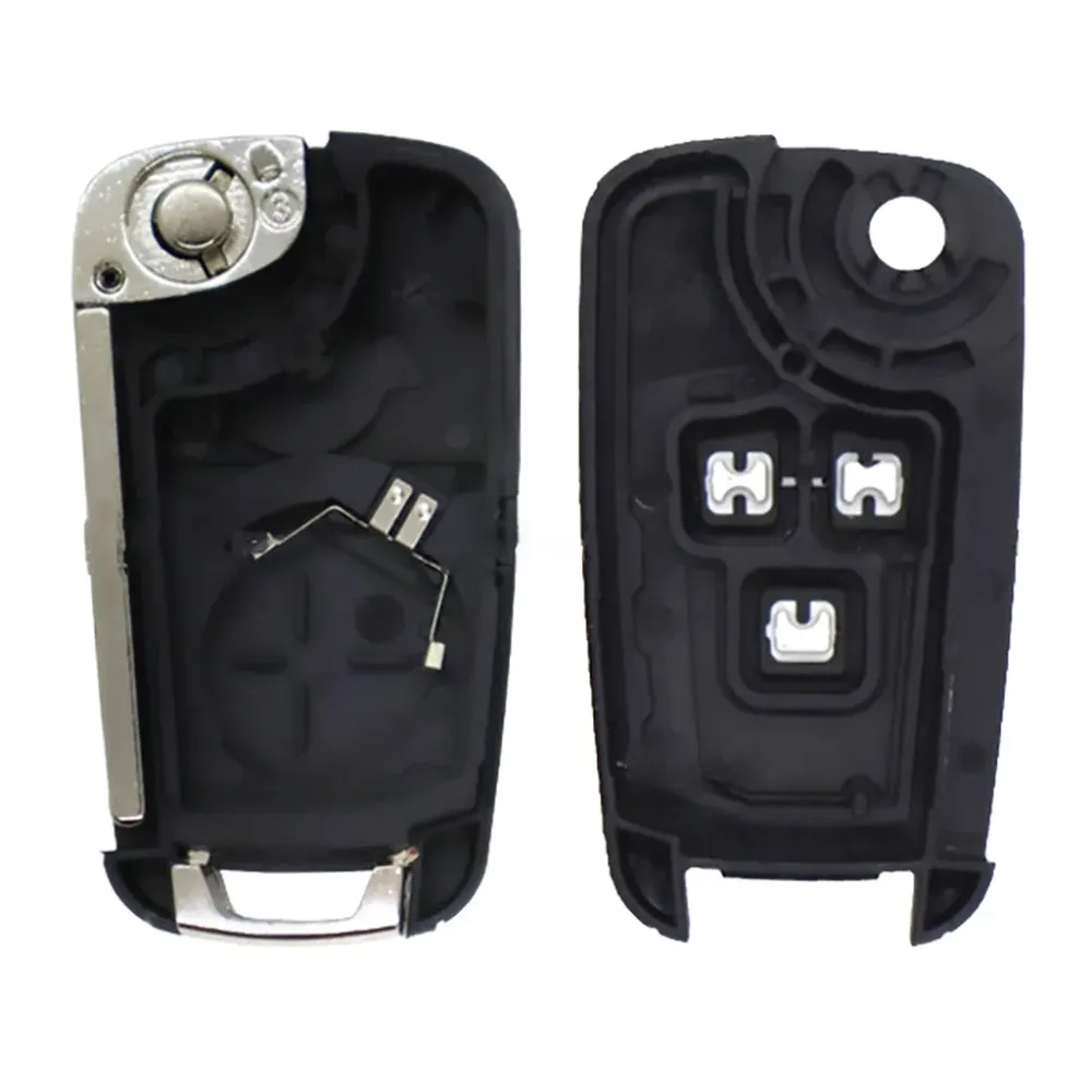 Folding Remote Control Housings Chevrolet 3 Button - Hu100 Profile
