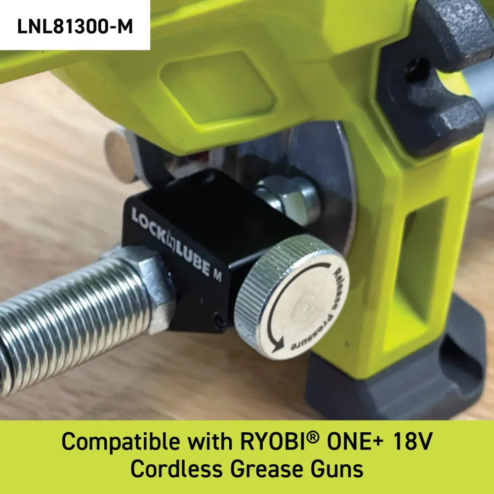 LOCKNLUBE Pressure Return Valve Milwaukee Batterijgevoed Grease Guns