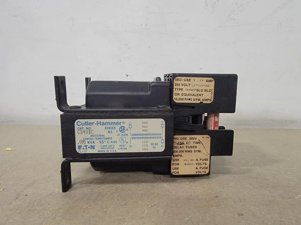 0.095 kVA, 480V Pri, 110/120V Sec, Control Transformer C340BC