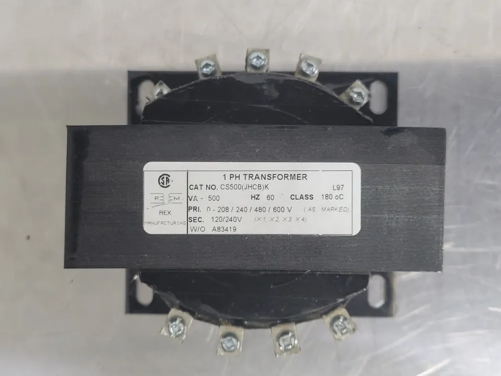500 VA Transformer 600/208 Primary Voltage 12/24 Secondary Voltage CS500JBHCB-Z | IP44 Waterdicht