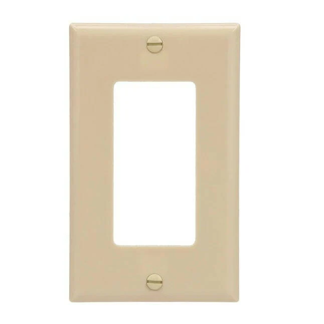 1-Gang Standaard Decorator Wall Plate - Ivory