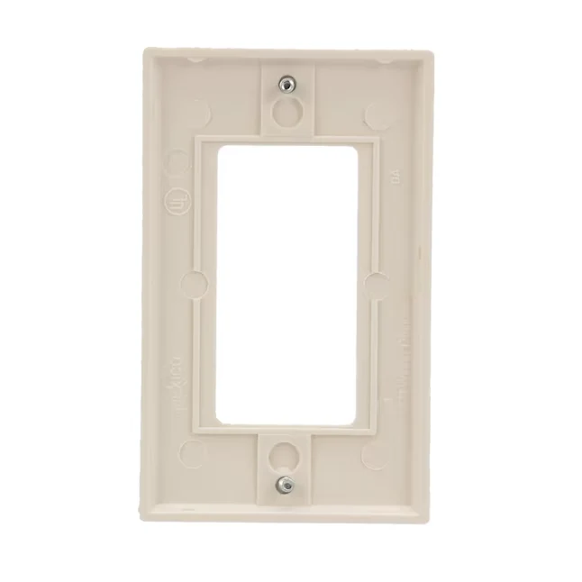 Eaton 1-Gang Basis Size Light Almond Plastic Indoor Decorator Wall Plate voor buitendeuren | Weerbestendig