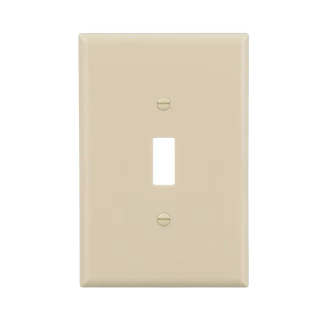 Eaton 1-Gang Jumbo Size Ivory Van kunststof Indoor Toggle Wall Plate