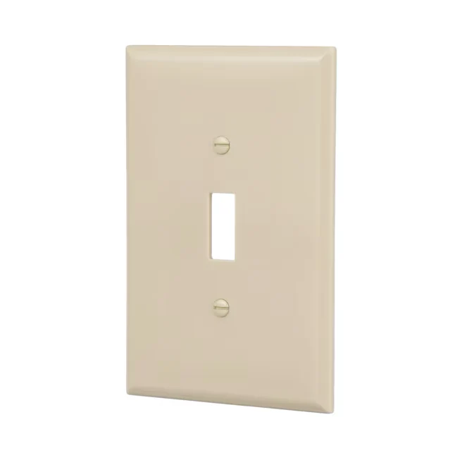 Eaton 1-Gang Jumbo Size Ivory Van kunststof Indoor Toggle Wall Plate