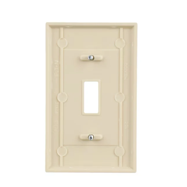 Eaton 1-Gang Standard Size Ivory Plastic Indoor Toggle Wall Plate tiental voor buitendeuren | Weerbestendig
