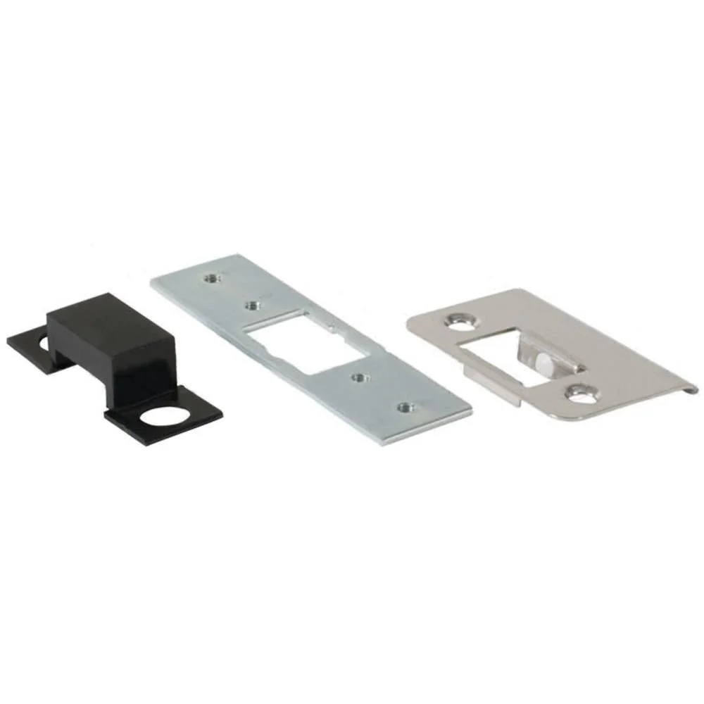 Adams Rite Commercial Door Striker Plate Kit - Durable Lichtmetaal, Nickel Finish voor buitendeuren | Weerbestendig