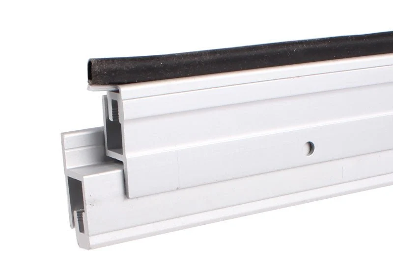 Brushed Nickel 2-Piece Lichtmetaal Security Astragal Set