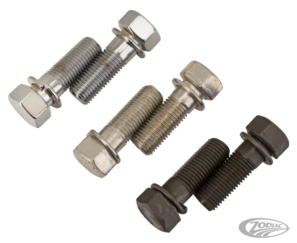 Chr Handlebar bolt kit 40-48 springers Harley-Davidson