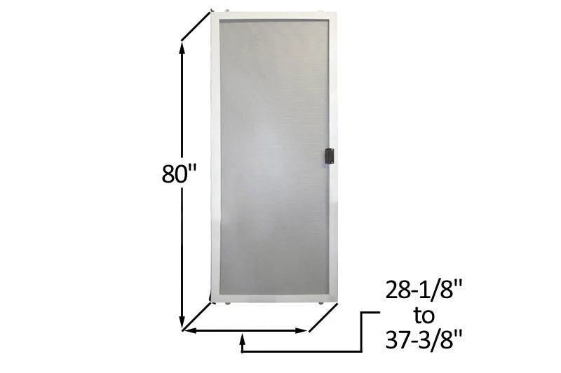Do-It-Yourself Melkwit Sliding Screen Door Kit - 28-1/8" to 37-3/4" x 80" - Heavy Duty Lock