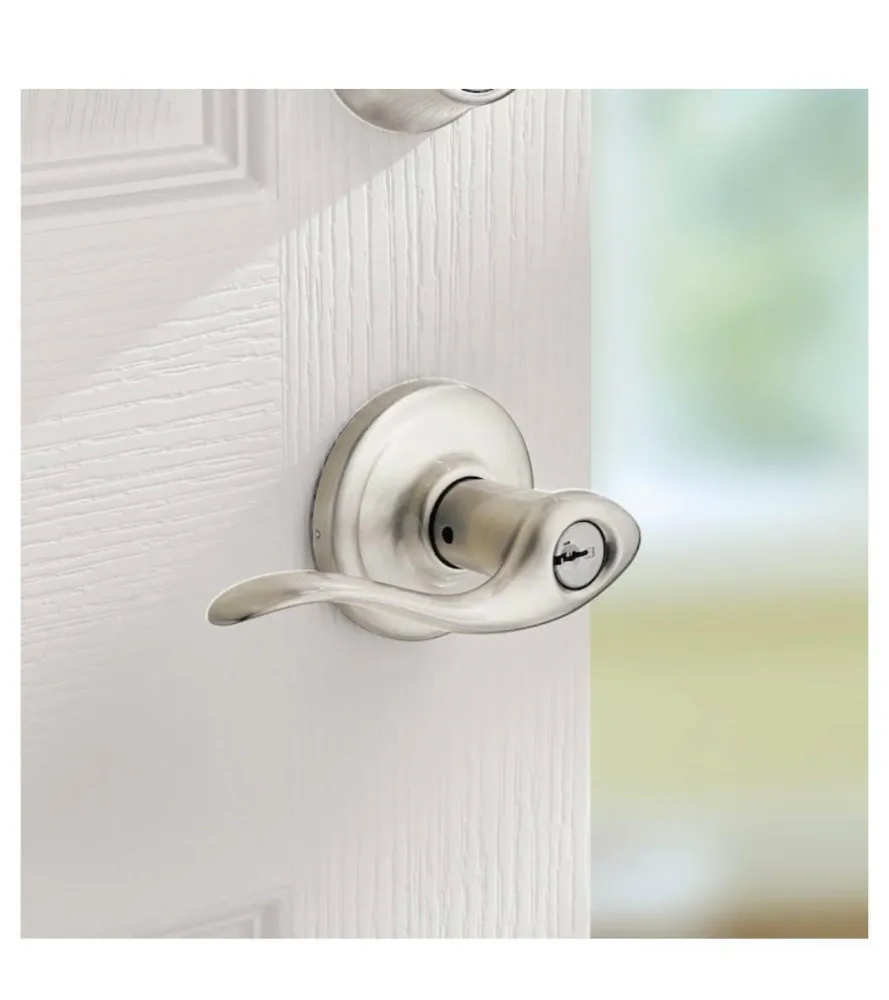 Kwikset Signatures Tustin Satin Nickel Smartkey Allround Keyed Entry Door Handle - Directe Montage
