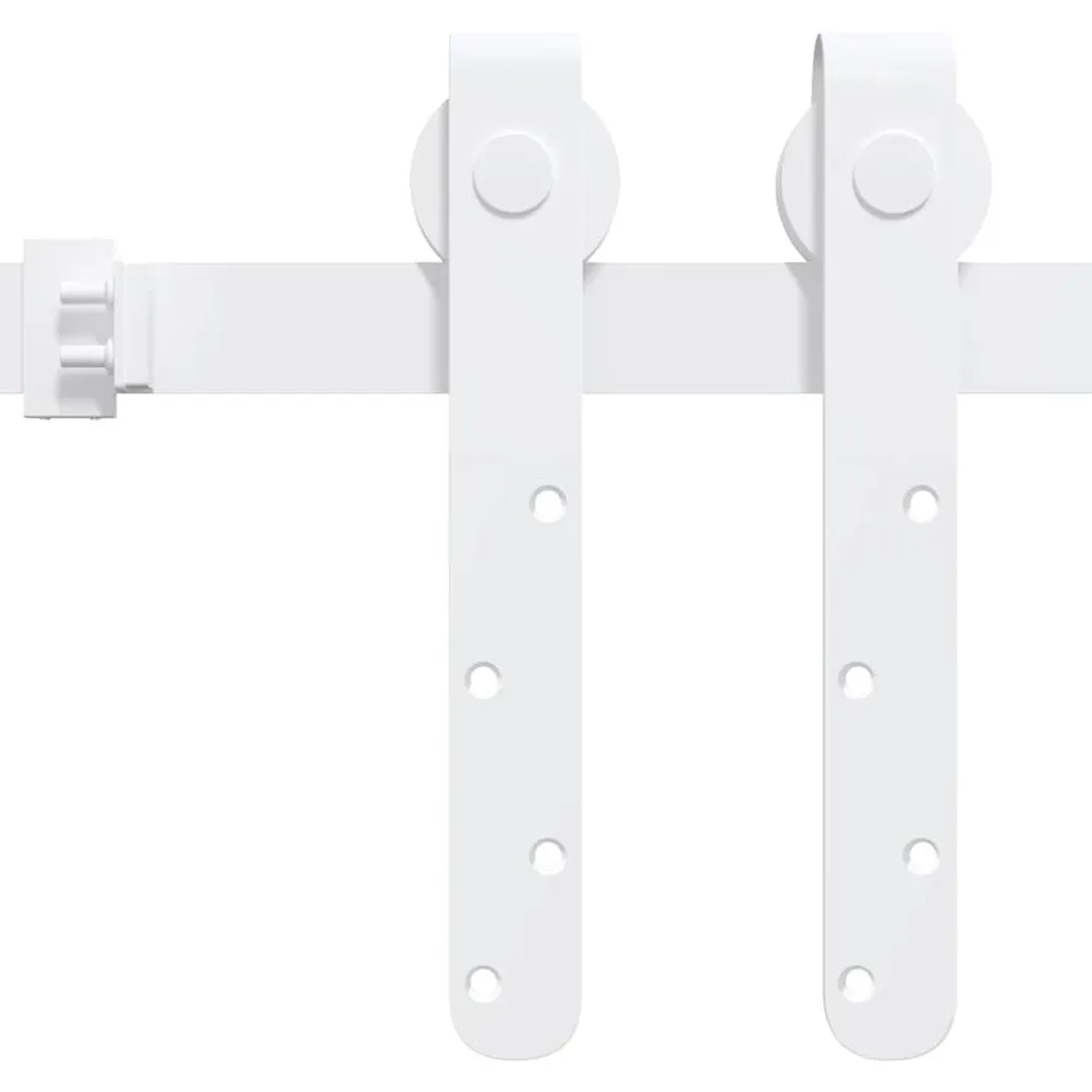 Ophangset voor minischuifdeur 122 cm koolstofstaal wit