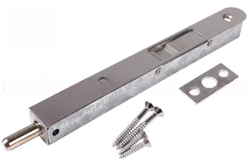 Vuurwerend Residential Entry Door 7-1/8" Antique Nickel Flush Bolt