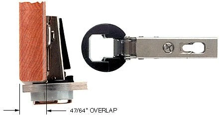 European Style Glaswerk Door Overlay Hinge met 3 sleutels | Veilig