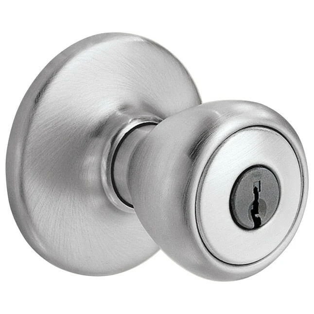 Anti-inbraak Kwikset Security Tylo Satijn Chrome Keyed Entry Door Knob