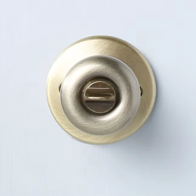 Kwikset Security Tylo Antique Geel koper Exterior Single-cylinder deadbolt Keyed Entry Door Knob Multi-pack Antimicrobial...