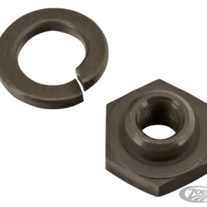 Seat post rod lock nut & washer, prkrzd Harley-Davidson met nachtsluiting