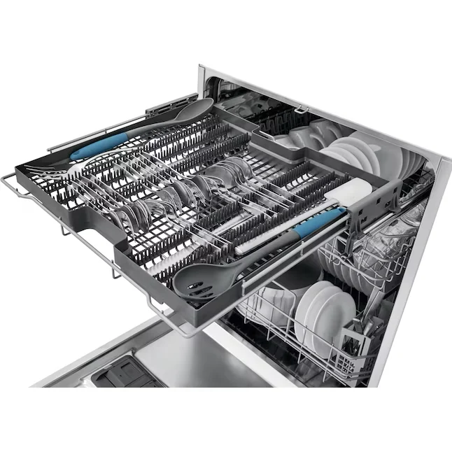 Frigidaire Rvs Steel Tub Top Control 24- Built- Dishwasher Third Rack (Fingerprint Resistant Stainless Steel) ENERGY STAR,...