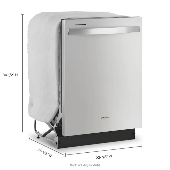 Whirlpool Top Control 24- Built- Dishwasher (Fingerprint Resistant Stainless Rvs, 55-dBA