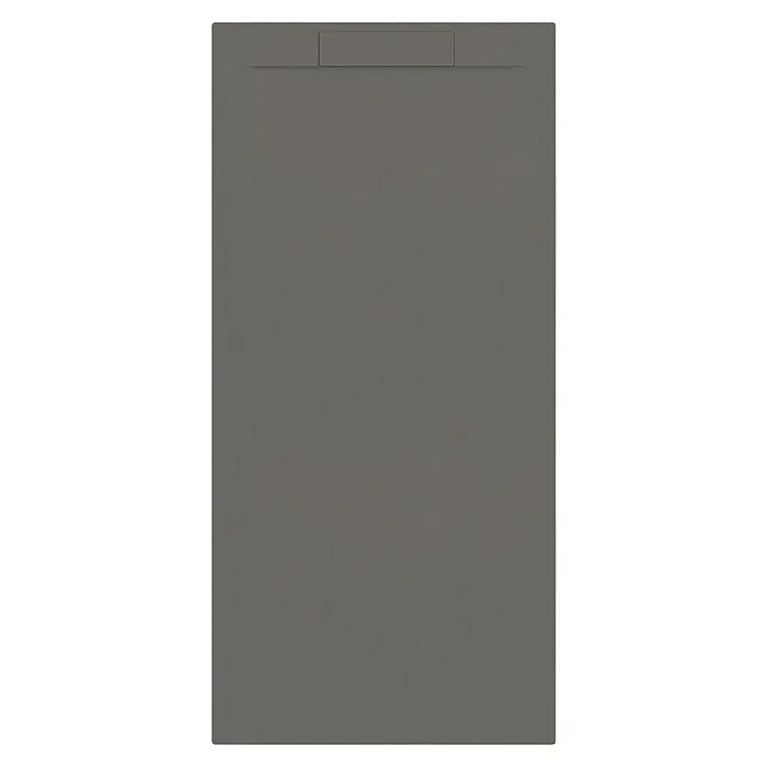 Allibert Douchevloer Luna - Beton, l x b: 180 x 80 cm, Gunmetal