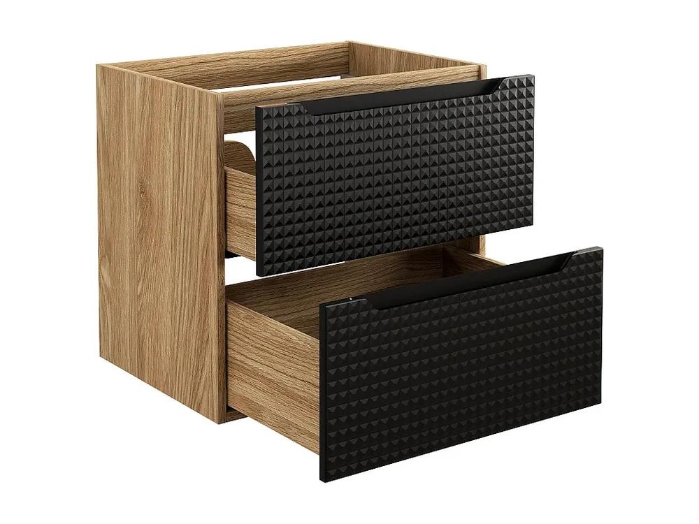 Kast Onder Wastafels LUXOR CUW60 2D 60x46x57 Zwart