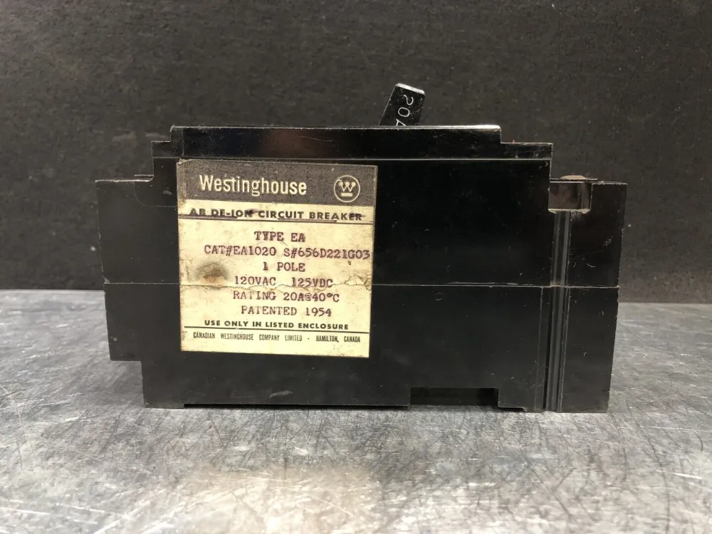 20 Amp, 1 Pole, 120 Volts Circuit Breaker EA1020