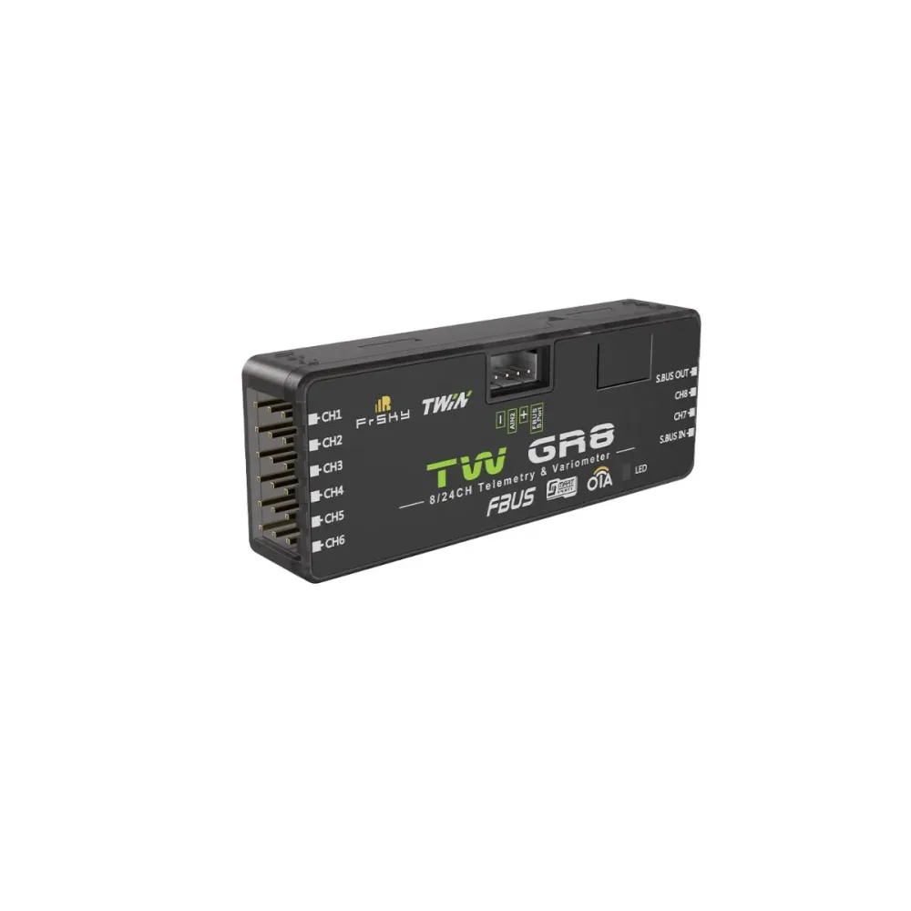 FrSky TW GR8-ontvanger - TWIN dubbele 2.4G-ontvanger met 8 PWM-kanaalpoorten