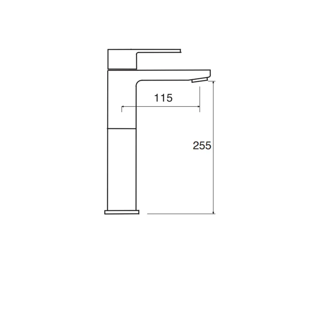 Imposant basin mixer pop-up drain Keller Taps Matte Black - Outlet imperfections