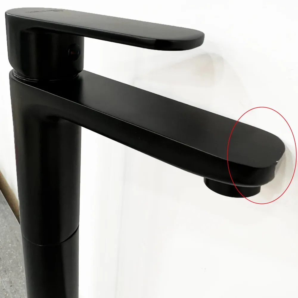 Imposant basin mixer pop-up drain Keller Taps Matte Black - Outlet imperfections