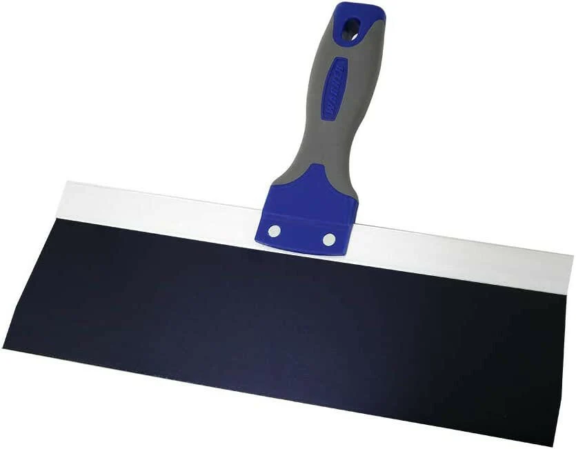 Warner 12 . ProGrip Zeeblauw Steel Drywall Taping Knife, Soft Grip Handle