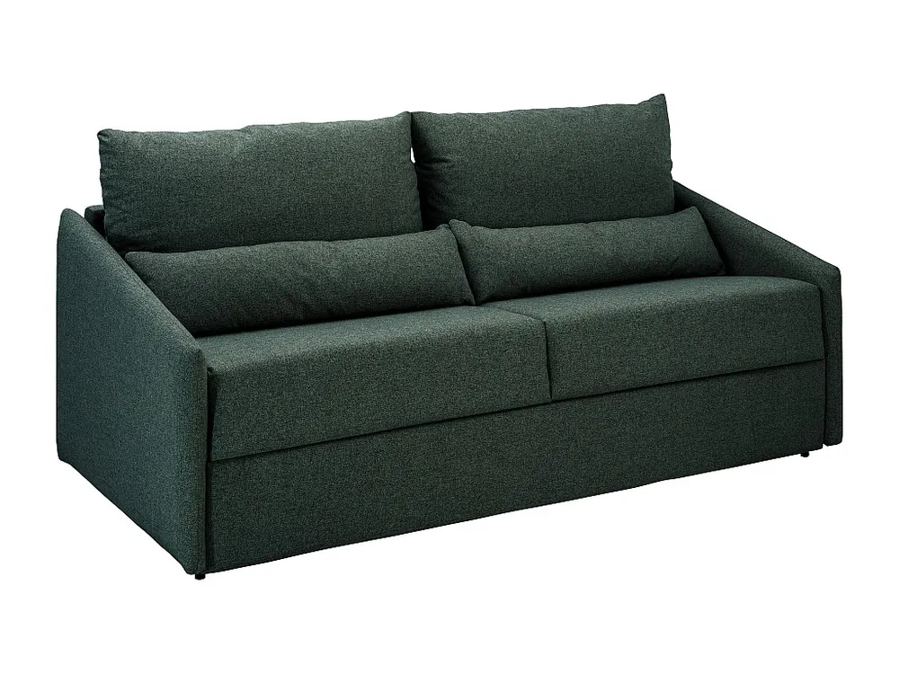 4-zits slaapbank van stof MAJESTY - Donkergroen - 160 cm - Matras 18 cm