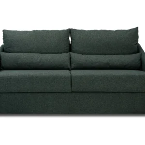 4-zits slaapbank van stof MAJESTY - Donkergroen - brede 160 cm - Matras 18 cm