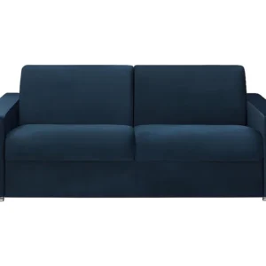 Vierzits express bedbank CALITO - Nachtblauw - 160 cm - Matras 18 cm