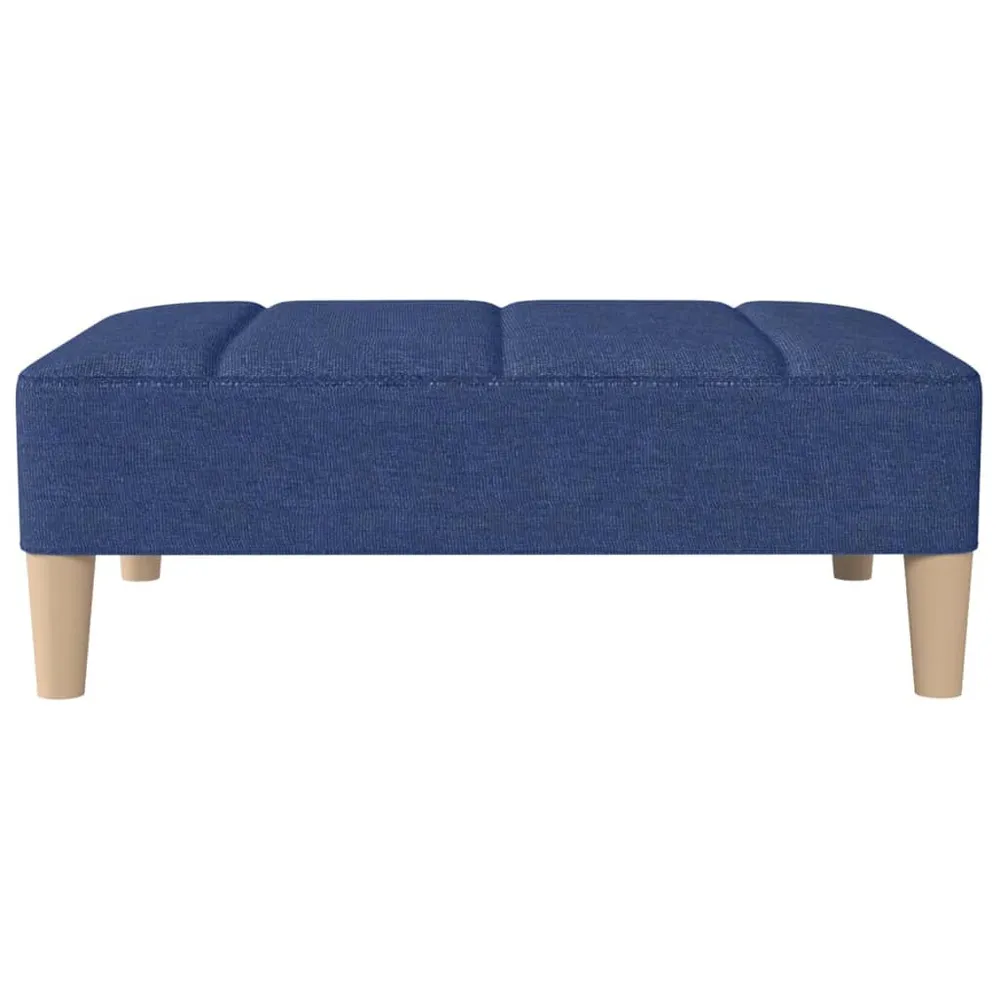 Voetenbank 78x56x32 cm stof blauw