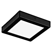 Energiezuinige Eglo Led-plafondlamp Idun - 9,5 W, l x b x h: 3 x 17 x 17 cm, Zwart, Neutraal wit