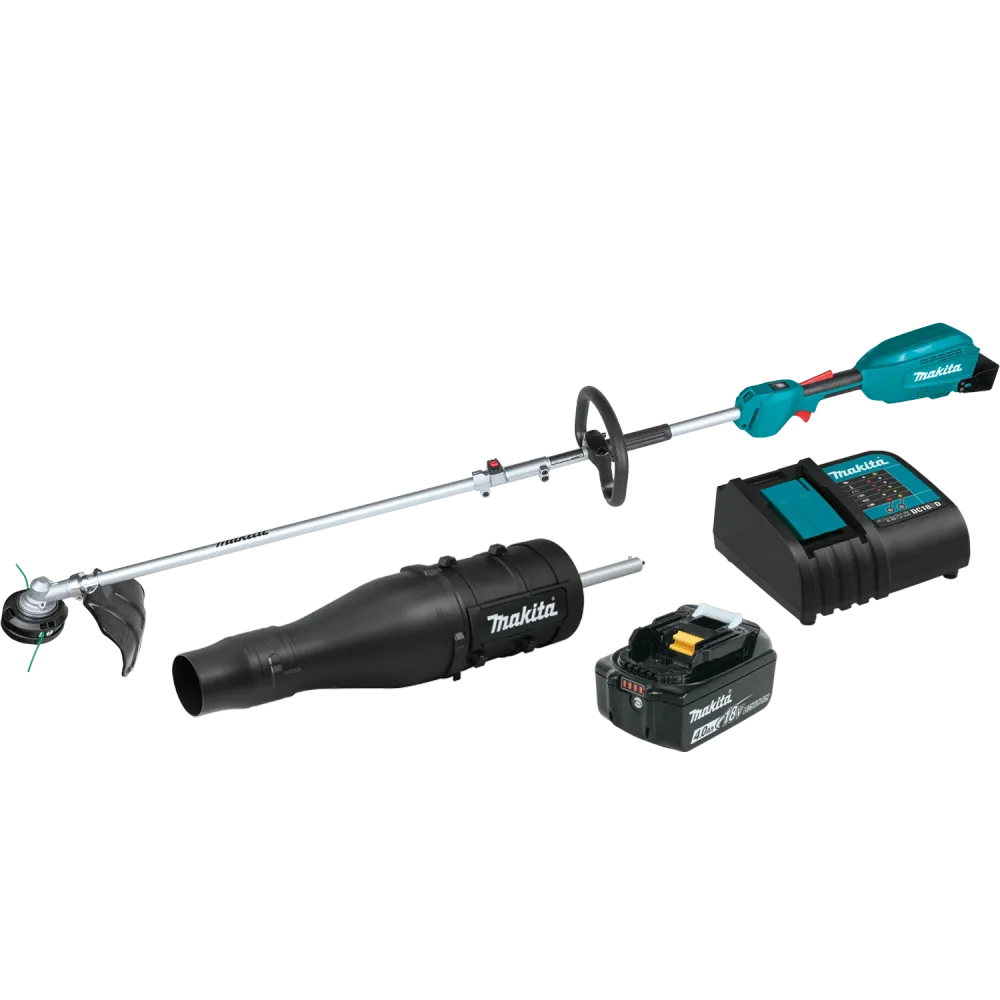 Slag MAKITA 18V LXT® Couple Shaft Power Head Kit w/ 13" String Trimmer & Blower Attachments