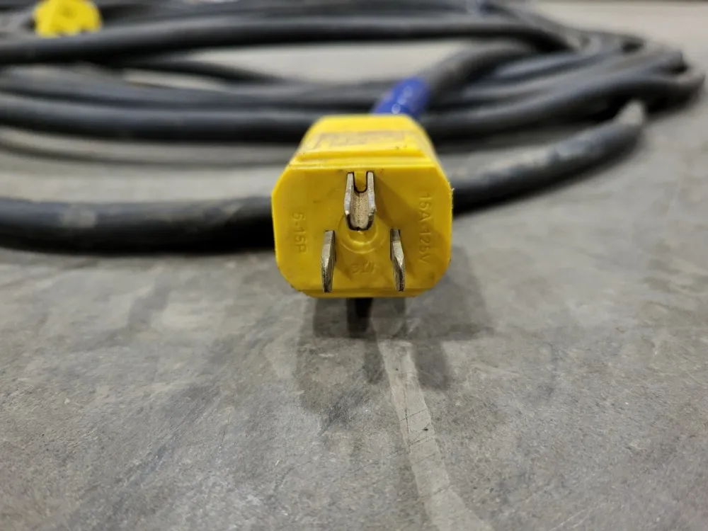 70 ft Power Extension Cord NEMA 5-15 Plug and Receptacle