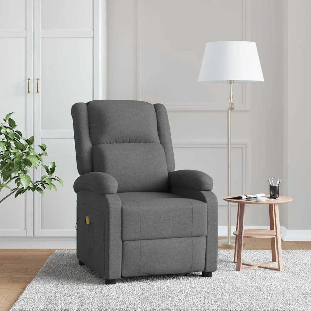 Massagestoel stof donkergrijs Heavy Duty
