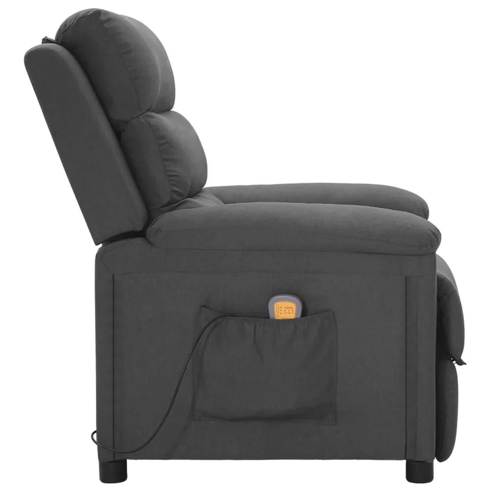 Massagestoel stof donkergrijs | Snel Leverbaar
