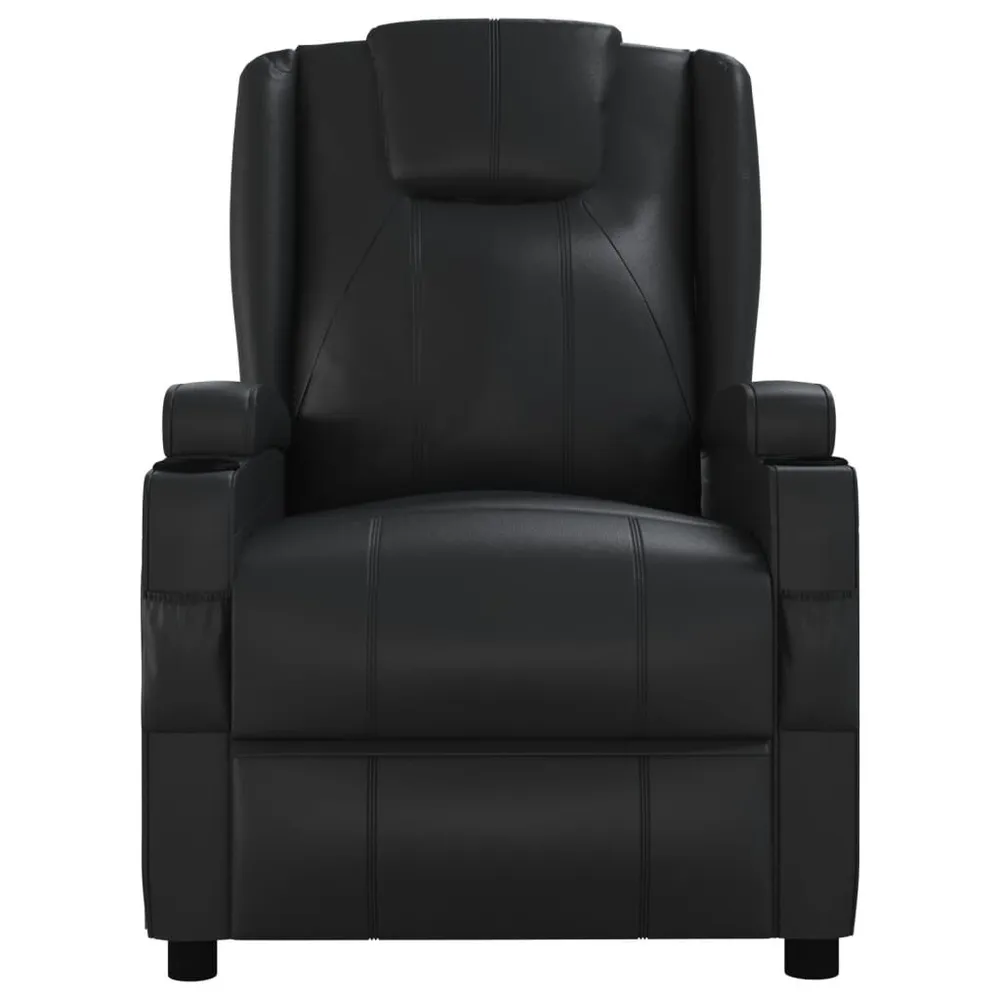 Multifunctioneel Massagestoel kunstleer zwart